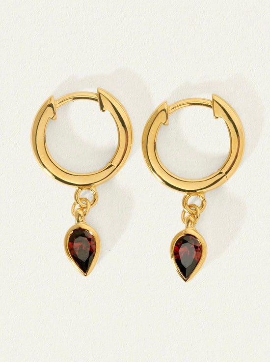 Temple of the Sun - Flame Earrings - Gold