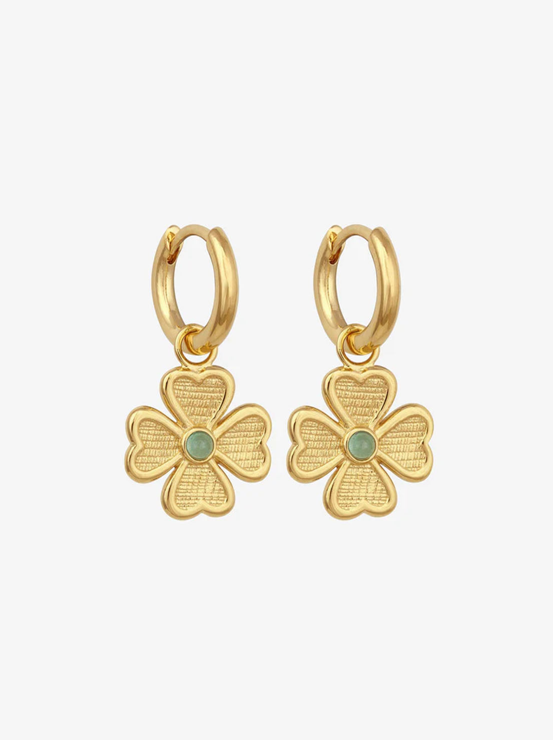 Temple of the Sun - Fortune Earrings - Gold / Aventurine