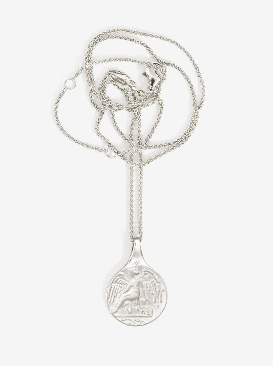 Temple of the Sun - Guardian Angel Necklace - Diamond - Sterling Silver