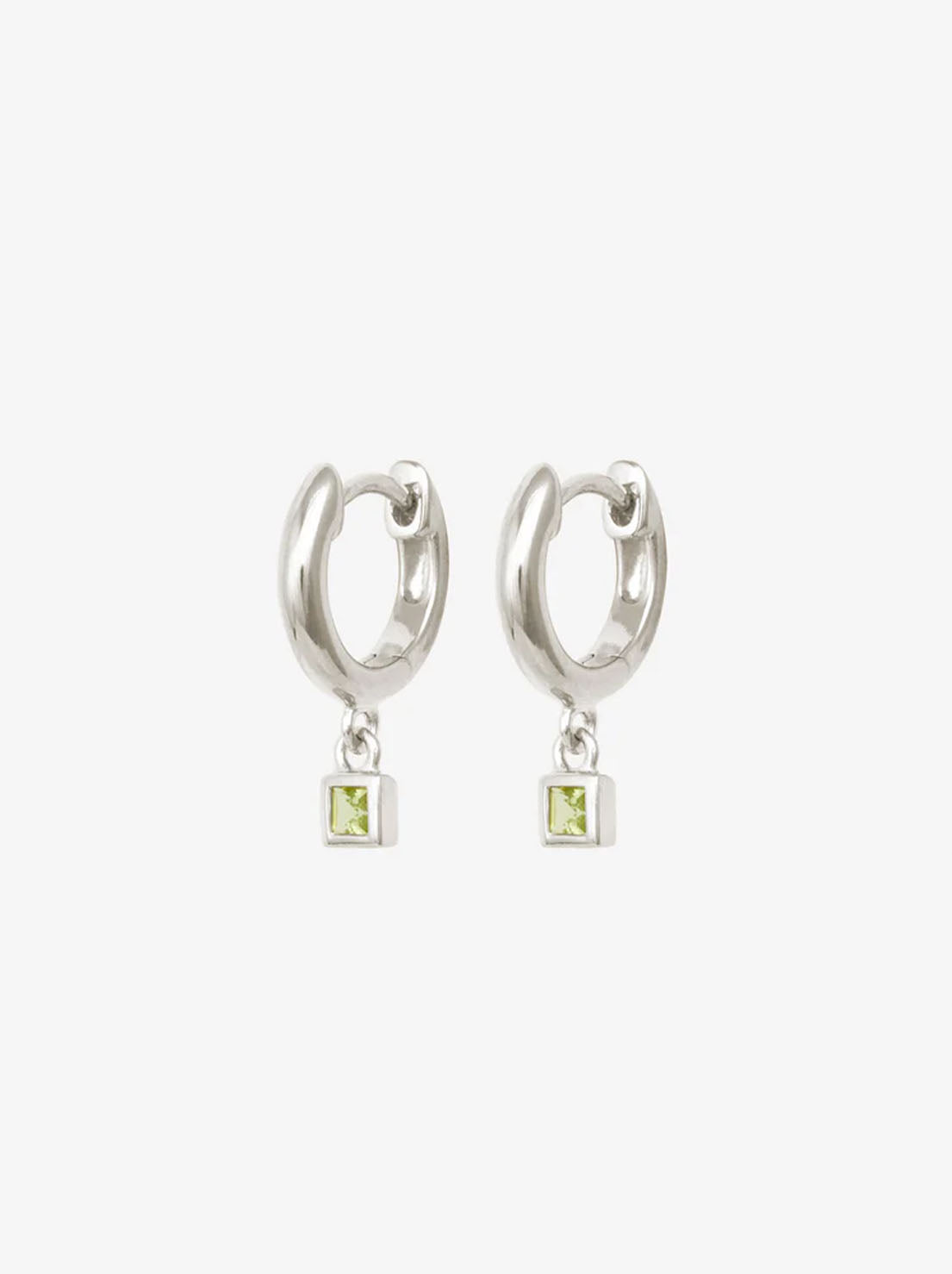 Temple of the Sun - Hebe Huggies Earrings - Silver