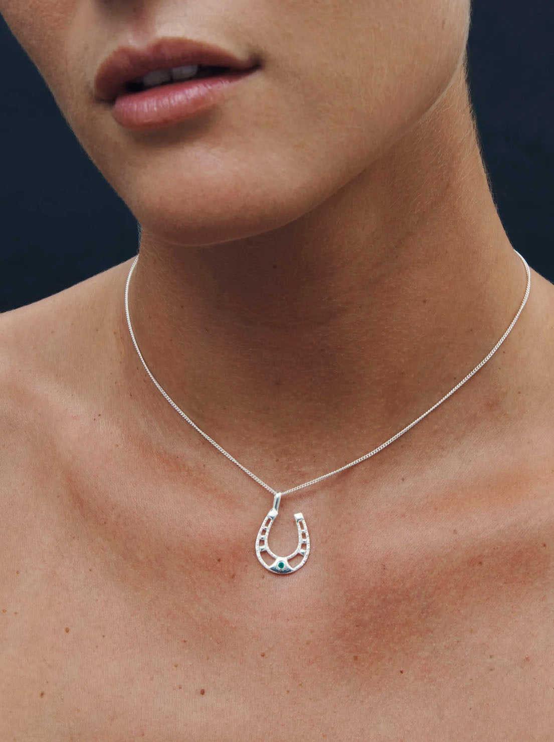 Temple of the Sun - Horseshoe Necklace - Sterling Silver