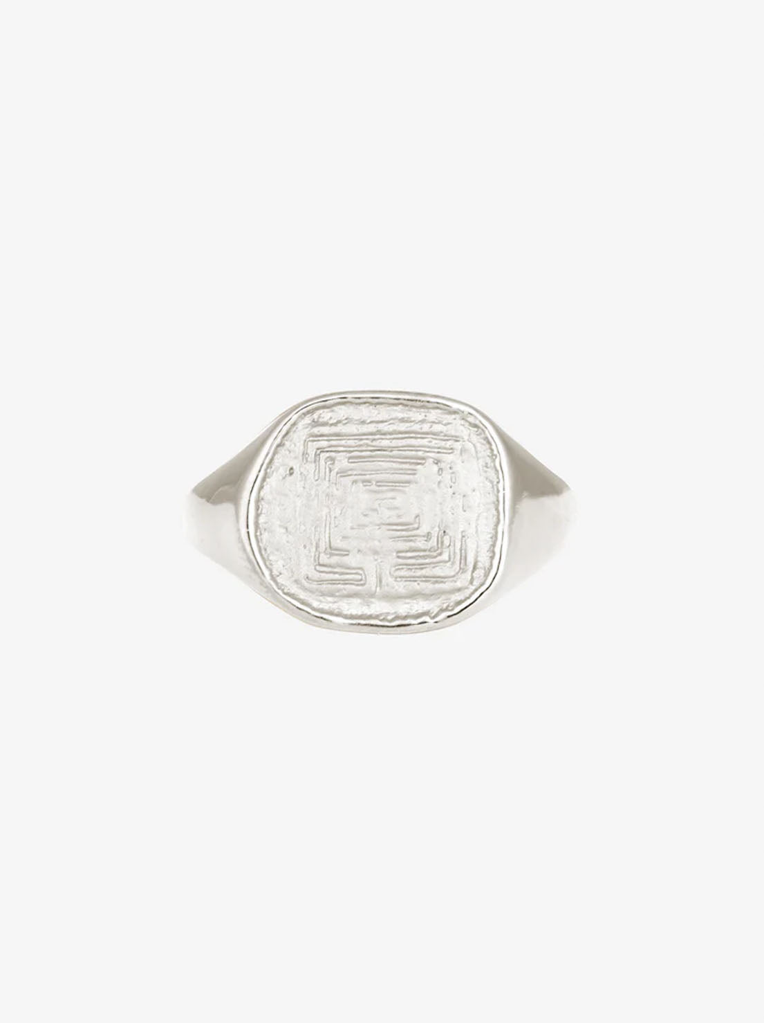 Temple of the Sun - Labyrinth Ring - Sterling Silver