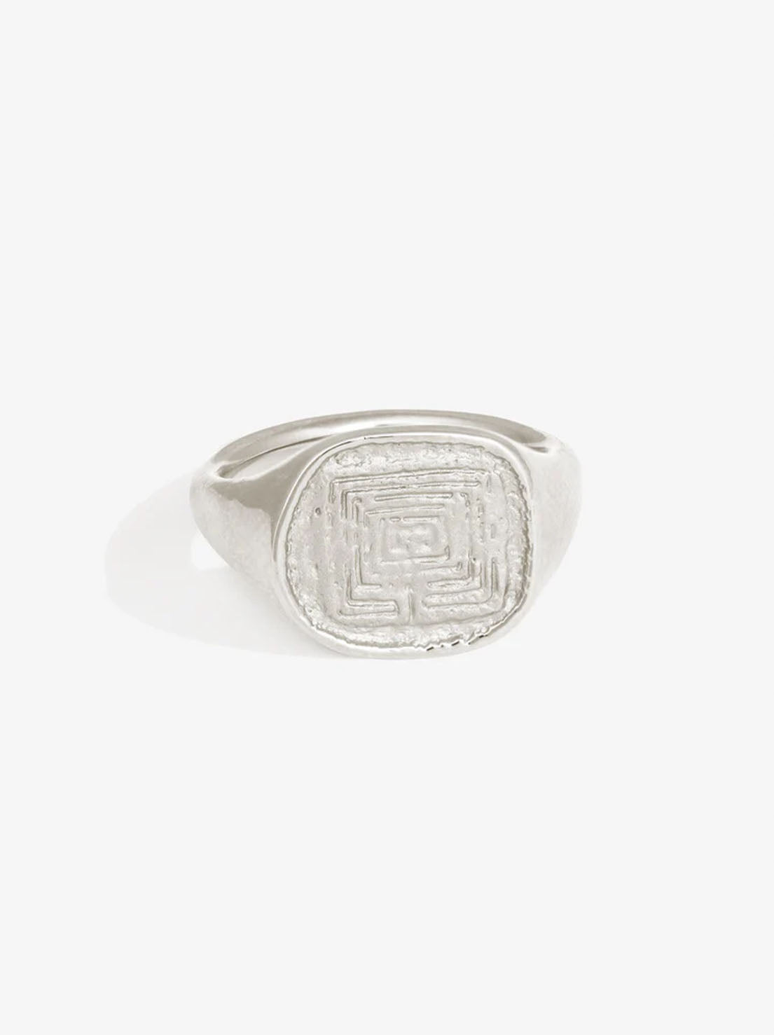 Temple of the Sun - Labyrinth Ring - Sterling Silver