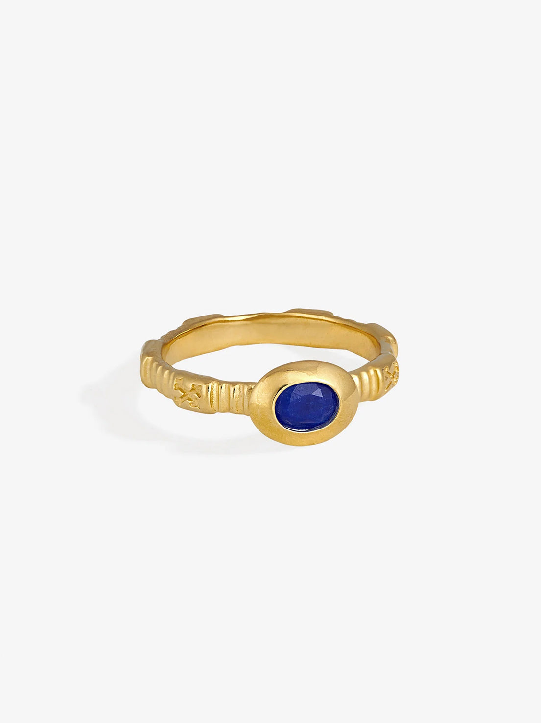 Temple of the Sun - Lazuli Ring - 18k Gold Vermeil