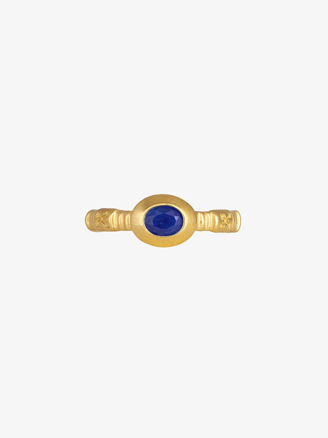Temple of the Sun - Lazuli Ring - 18k Gold Vermeil
