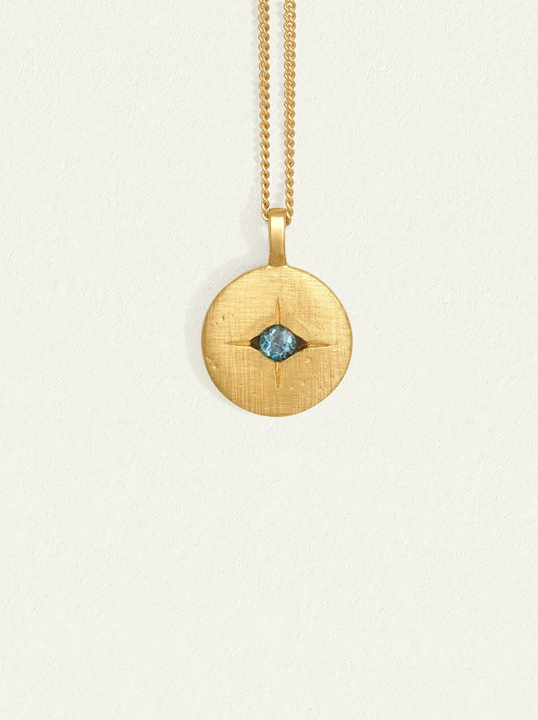 Temple of the Sun - Mavi Eye Necklace - Gold