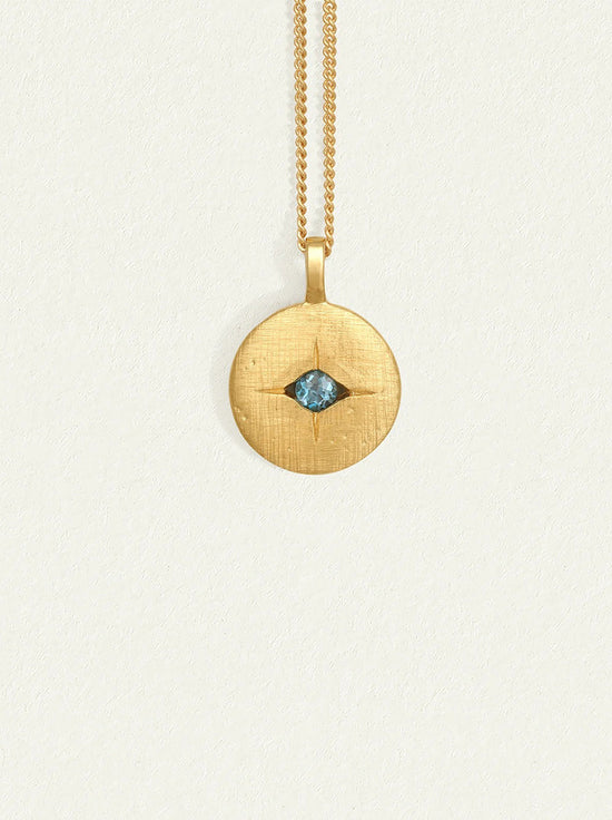 Temple of the Sun - Mavi Eye Necklace - Gold