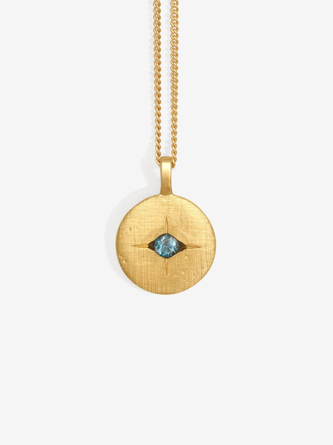 Temple of the Sun - Mavi Eye Necklace - Gold
