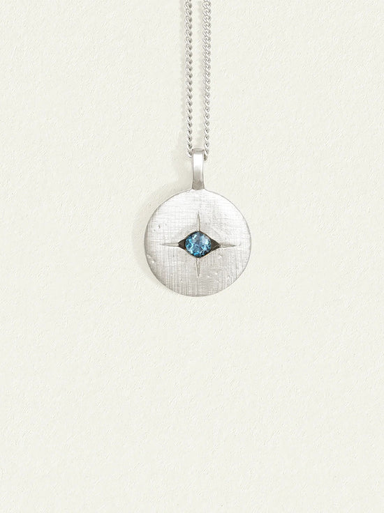 Temple of the Sun - Mavi Eye Necklace - Silver