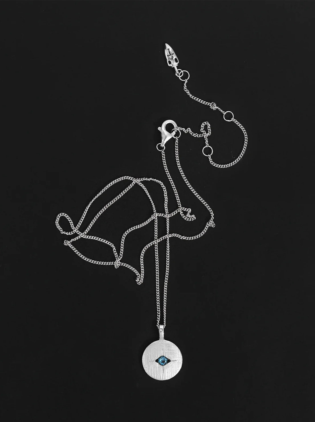 Temple of the Sun - Mavi Eye Necklace - Silver