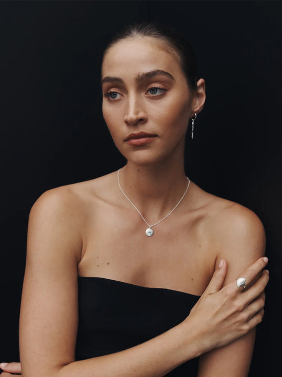 Temple of the Sun - Mavi Eye Necklace - Silver