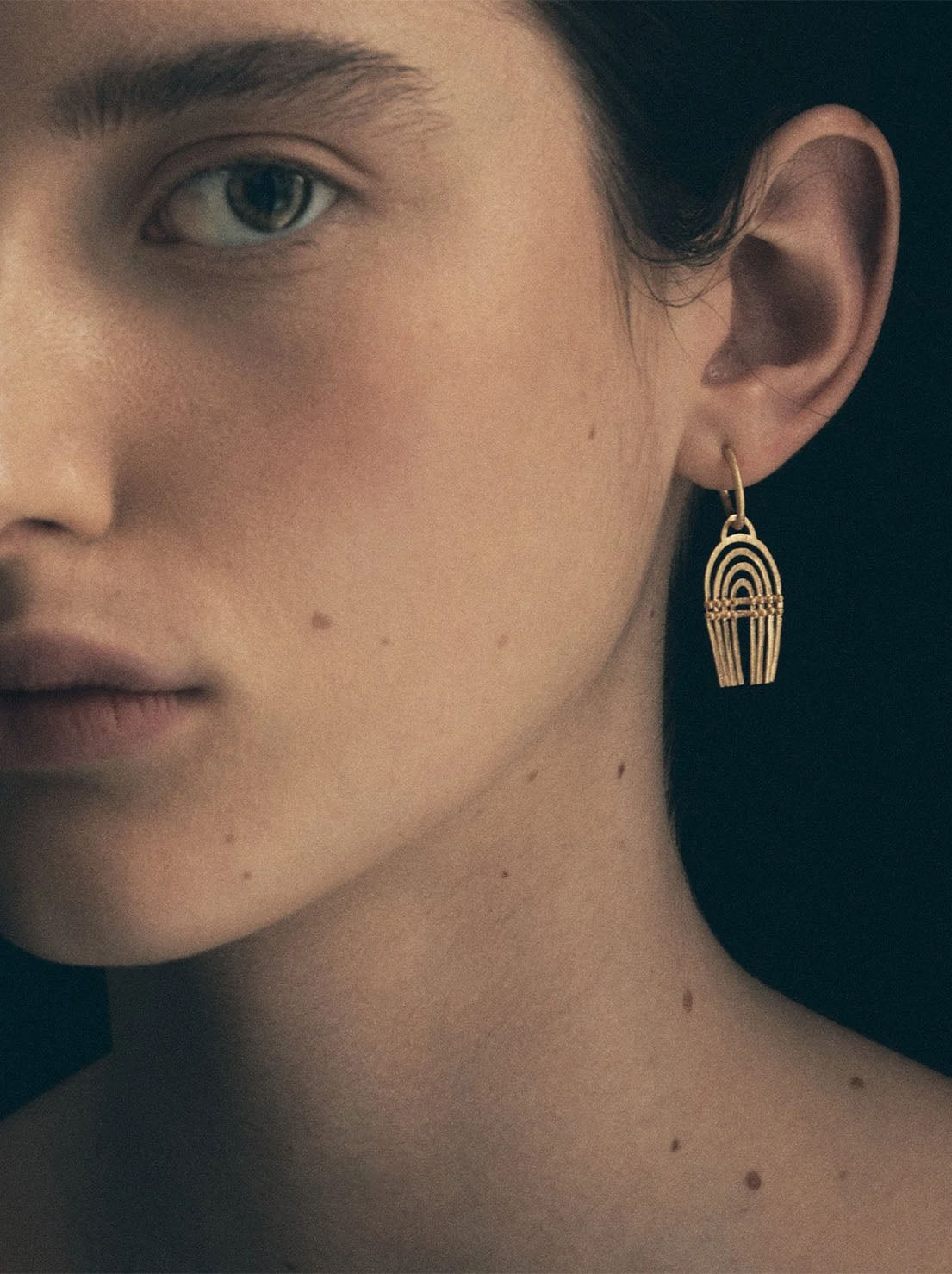 Temple of the Sun - Mena Earrings - Gold