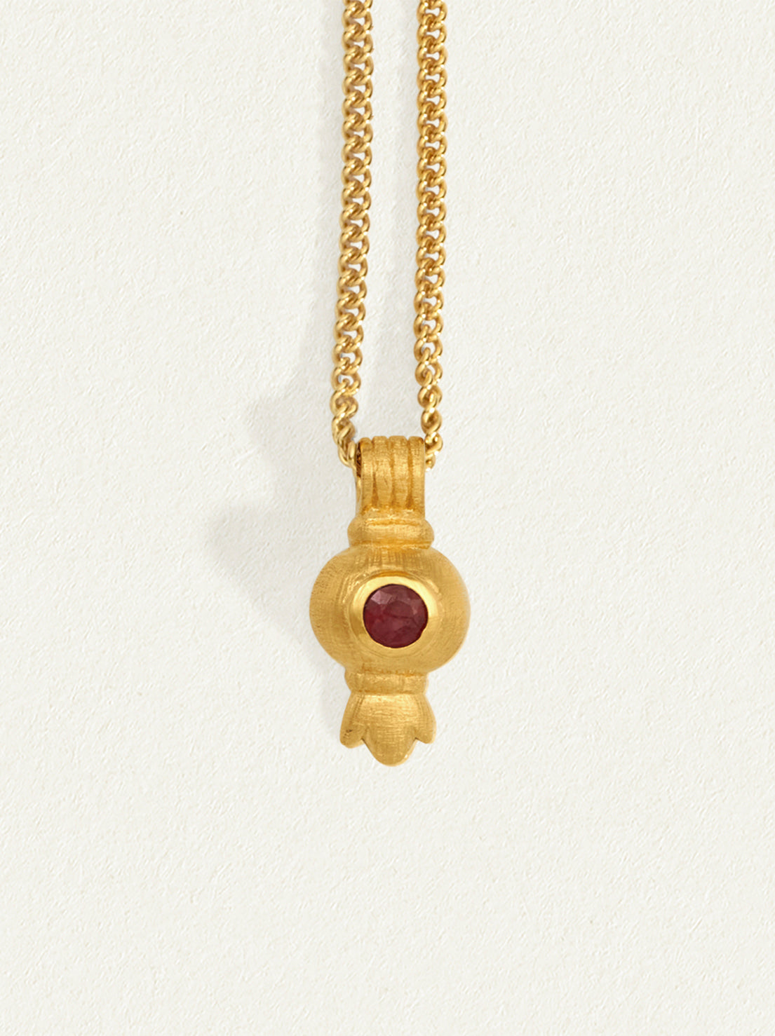 Temple of the Sun - Pomegranate Necklace - Gold