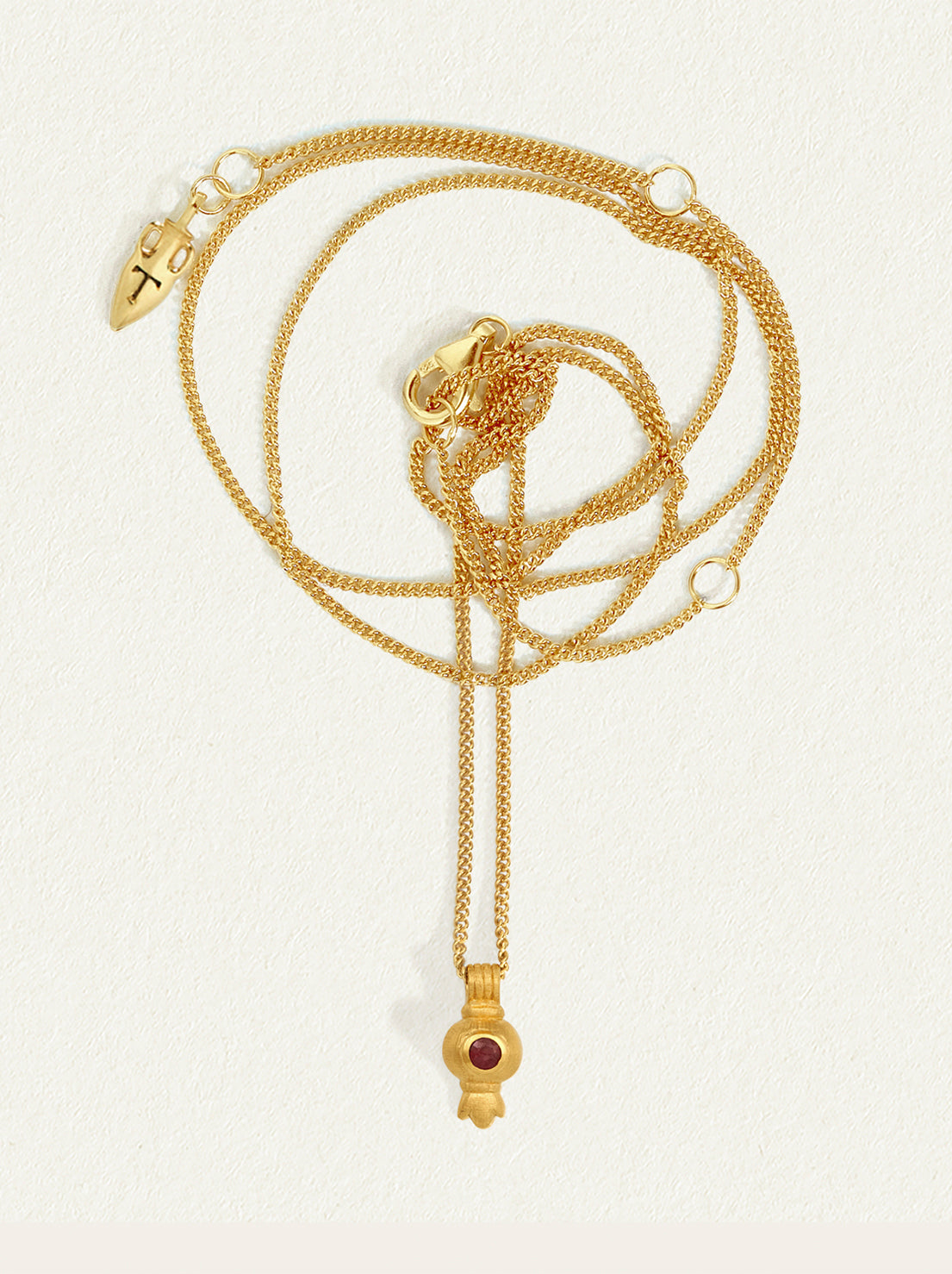 Temple of the Sun - Pomegranate Necklace - Gold