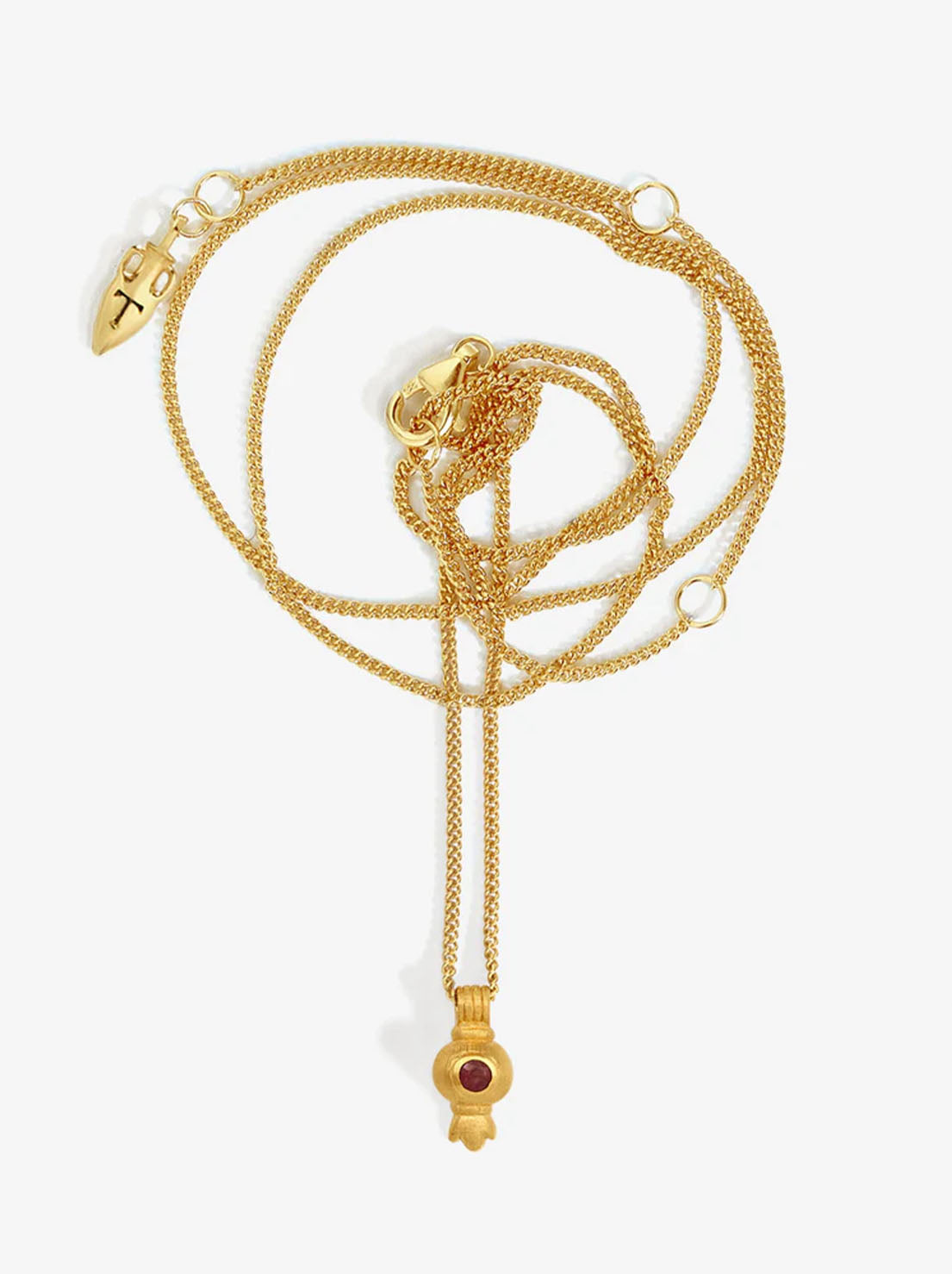 Temple of the Sun - Pomegranate Necklace - Gold