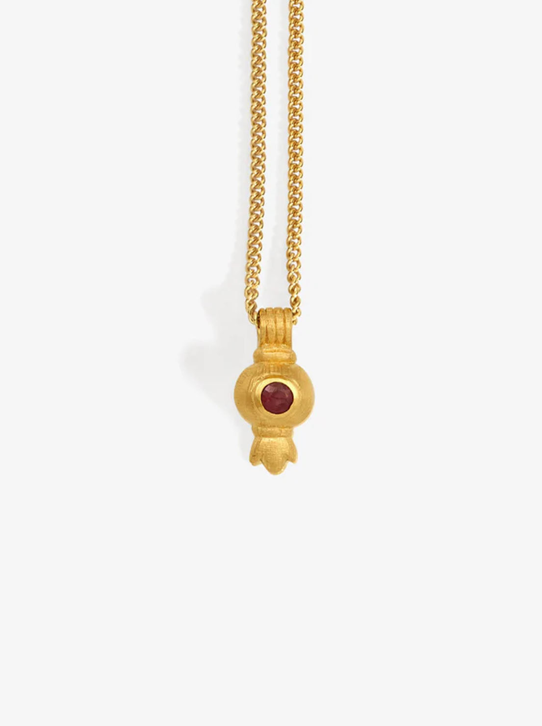 Temple of the Sun - Pomegranate Necklace - Gold