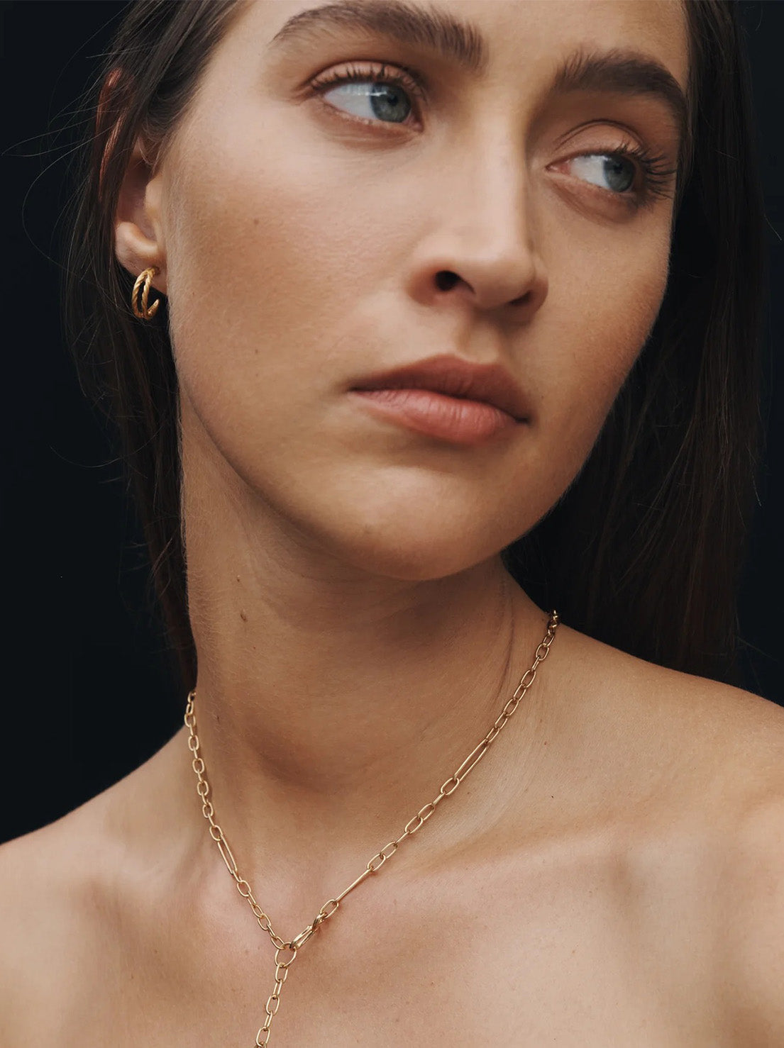 Temple of the Sun - Priam Split Hoop Earrings - 18k Gold Vermeil