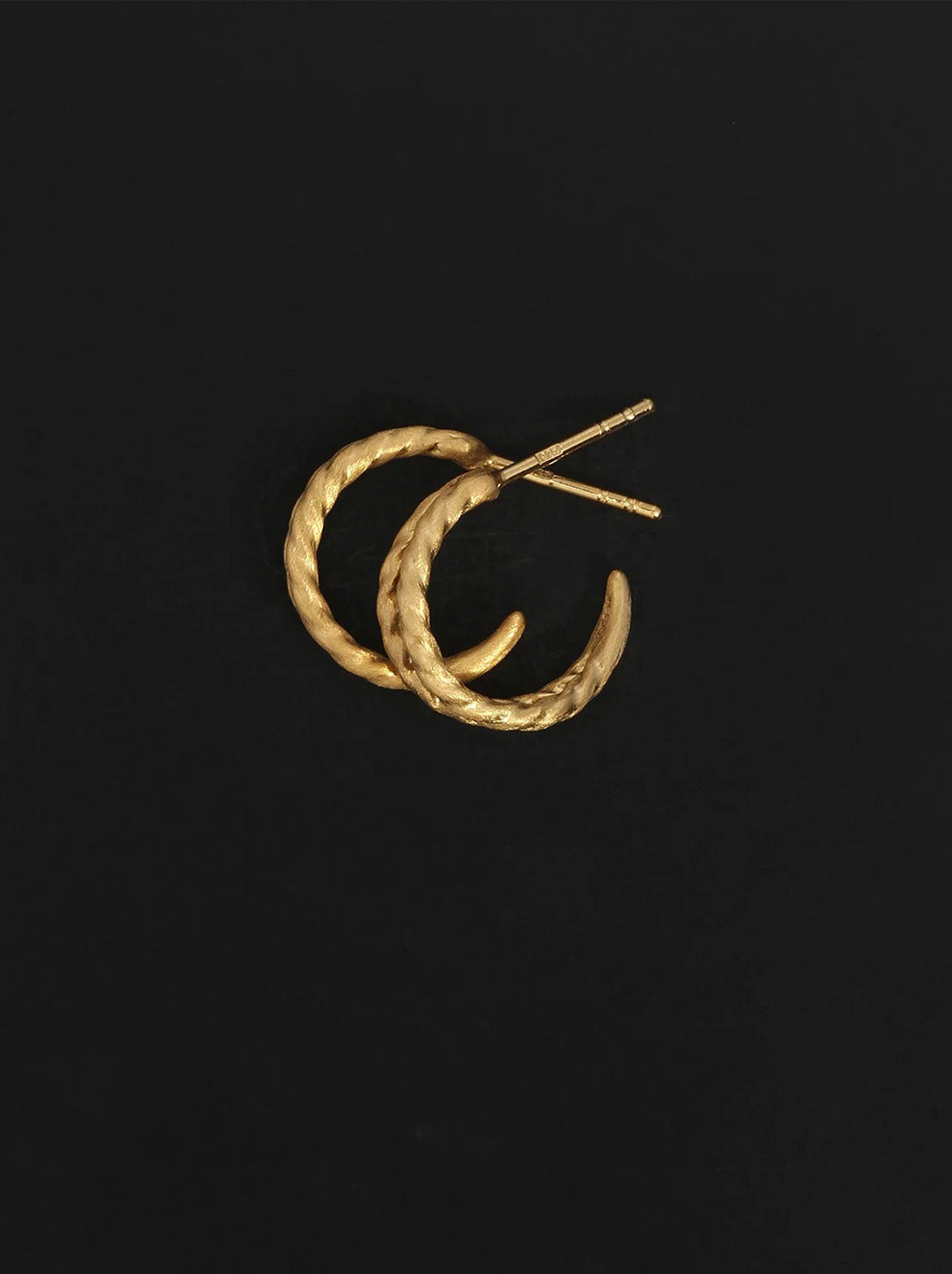 Temple of the Sun - Priam Split Hoop Earrings - 18k Gold Vermeil