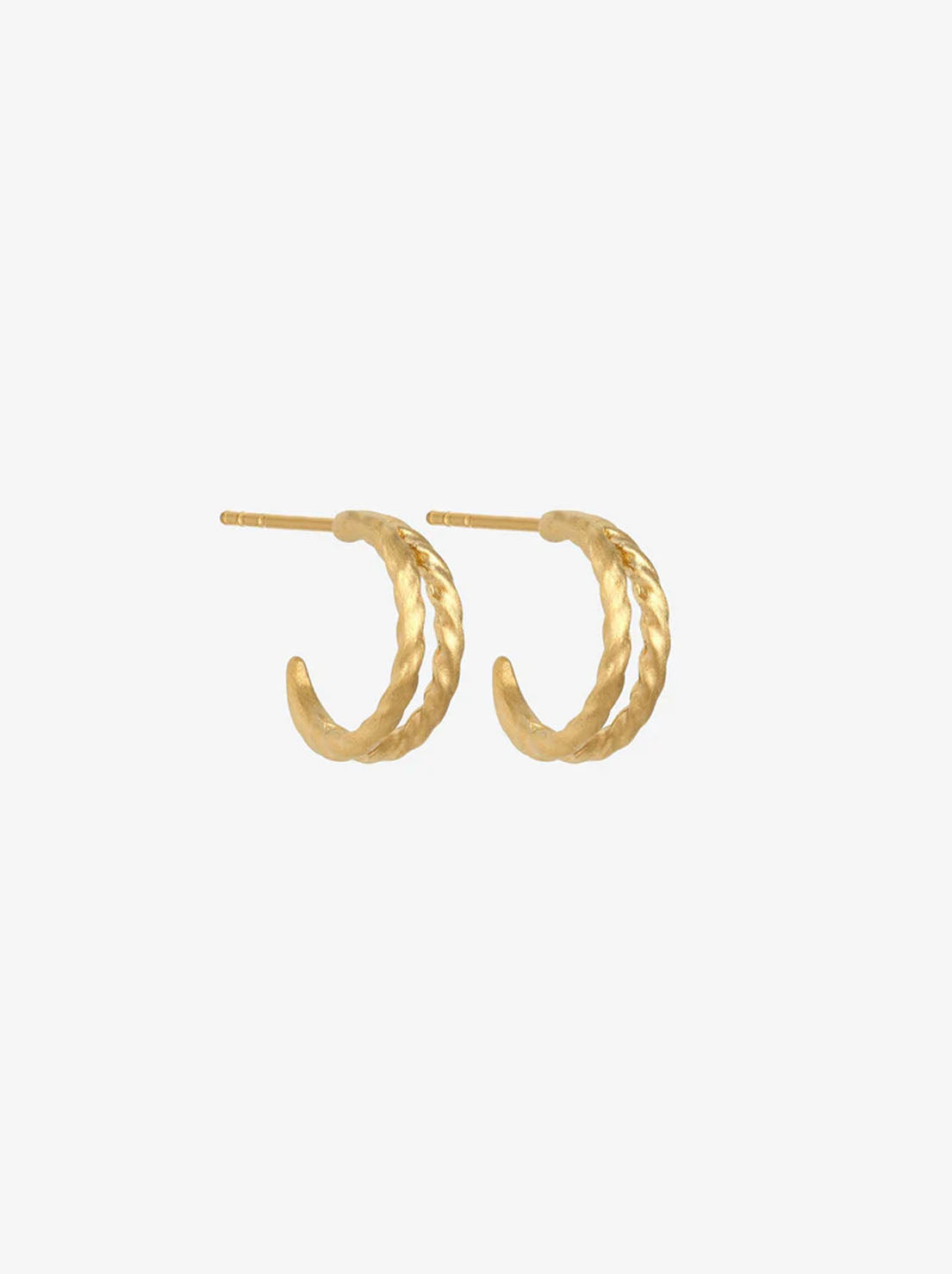 Temple of the Sun - Priam Split Hoop Earrings - 18k Gold Vermeil