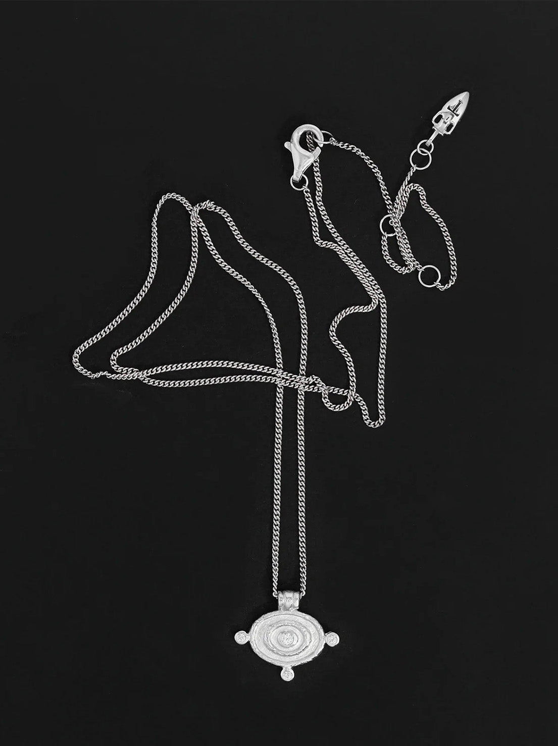 Temple of the Sun - Reign Oval Necklace - Sterling Silver
