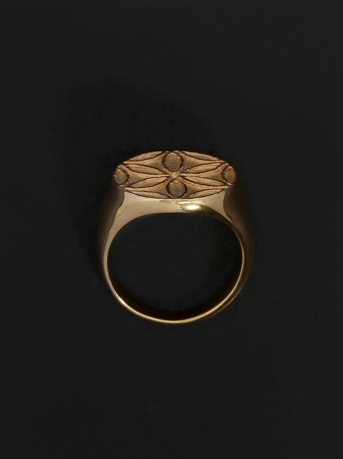 Temple of the Sun - Seed of Life Seal Ring - Gold