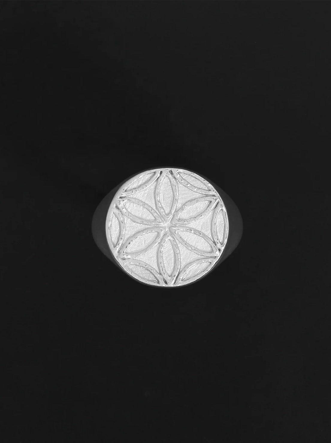Temple of the Sun - Seed of Life Seal Ring - Silver