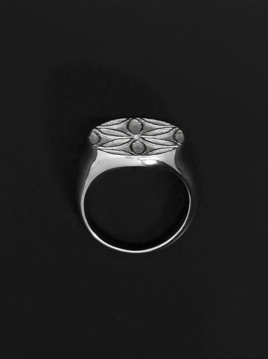 Temple of the Sun - Seed of Life Seal Ring - Silver