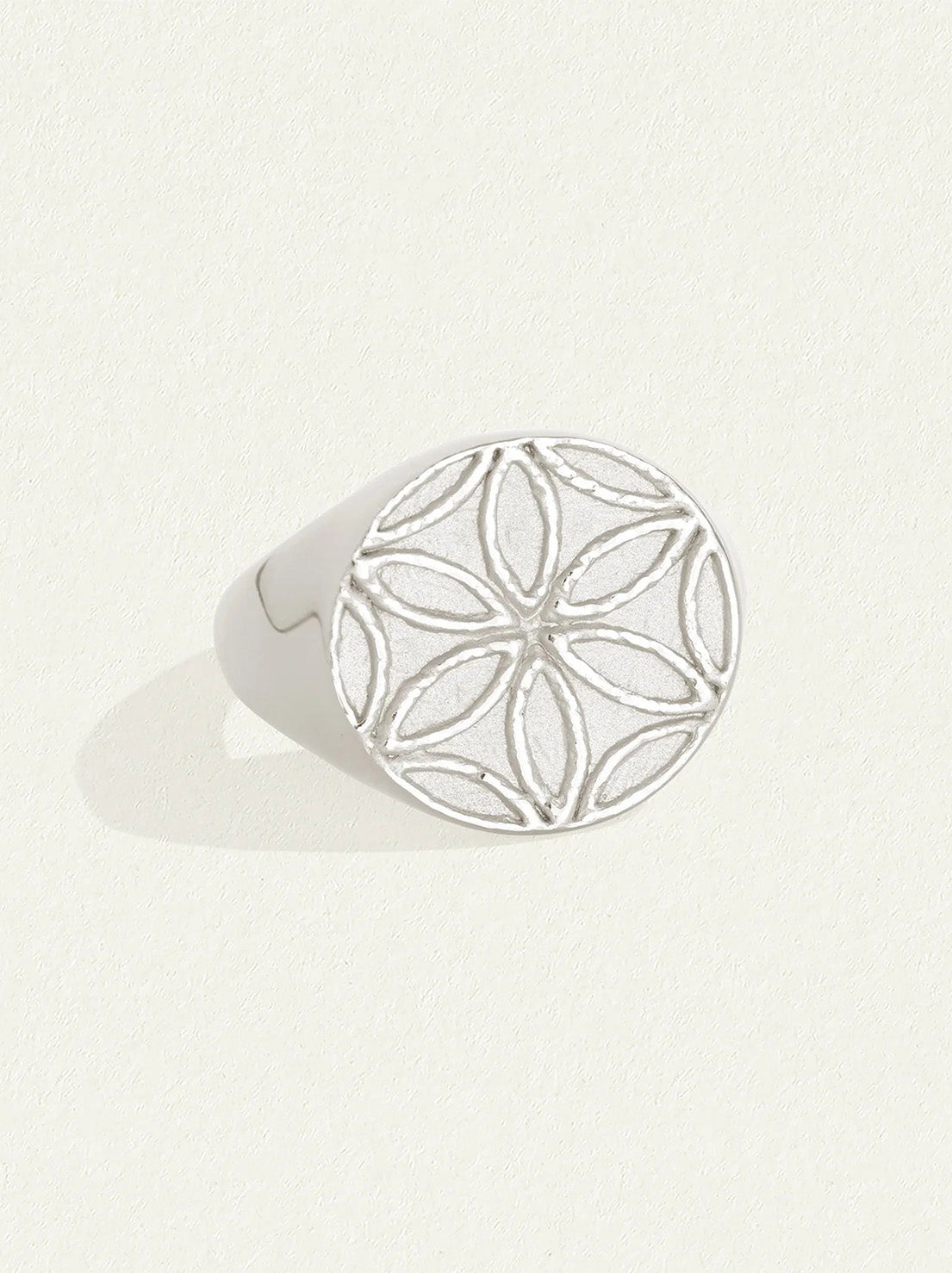 Temple of the Sun - Seed of Life Seal Ring - Silver