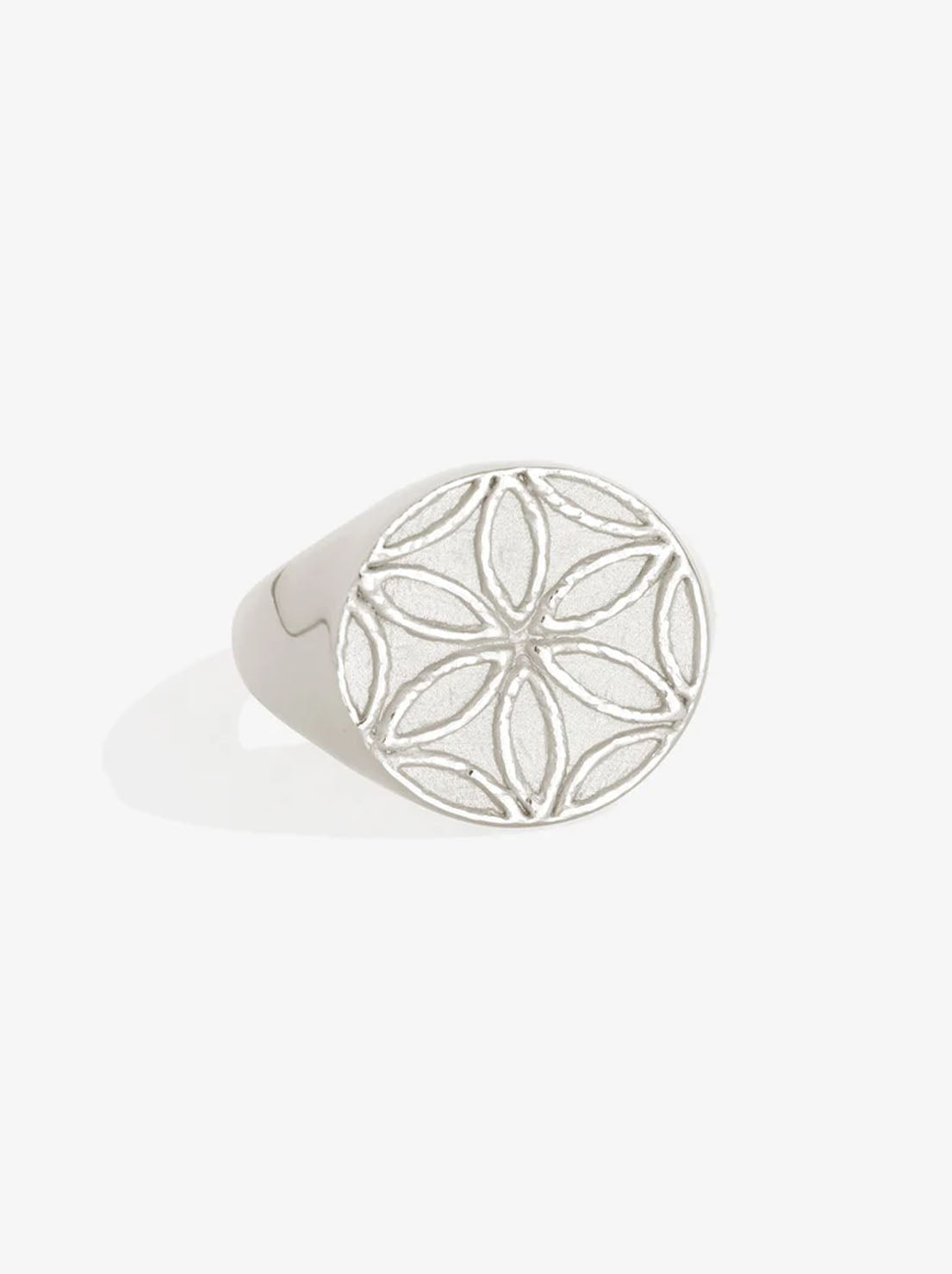 Temple of the Sun - Seed of Life Seal Ring - Silver