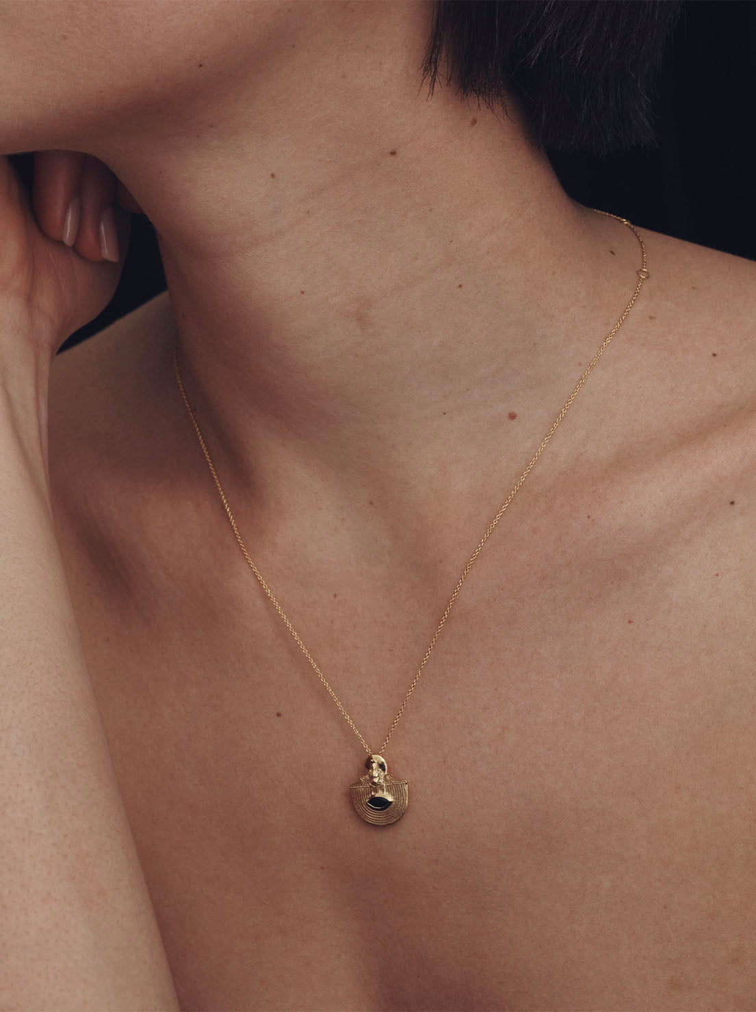 Temple of the Sun - Sekhmet Necklace - 18k Gold Vermeil