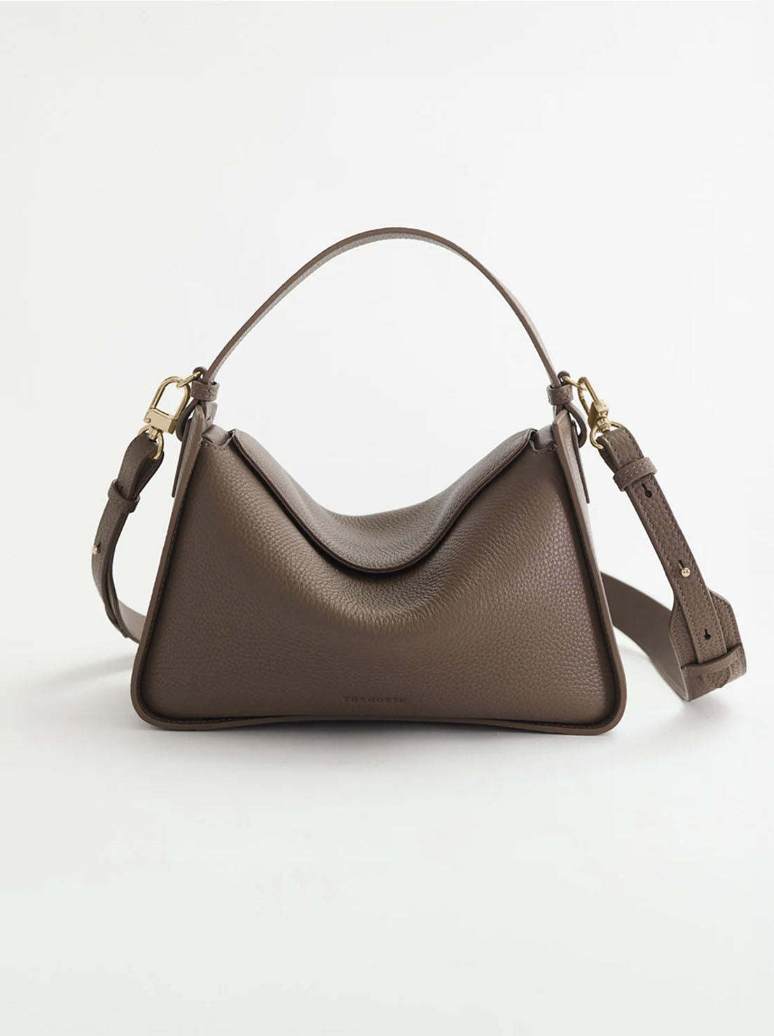The Horse - Clementine Bag - Mushroom Leather with Gold