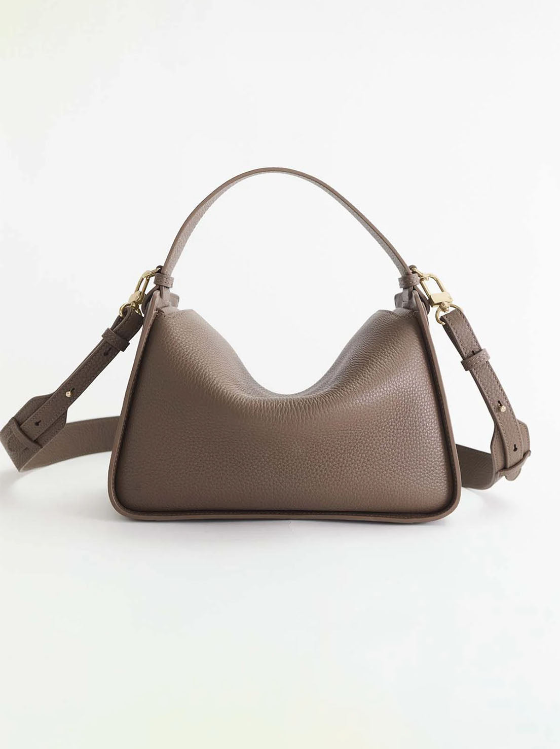 The Horse - Clementine Bag - Mushroom Leather with Gold