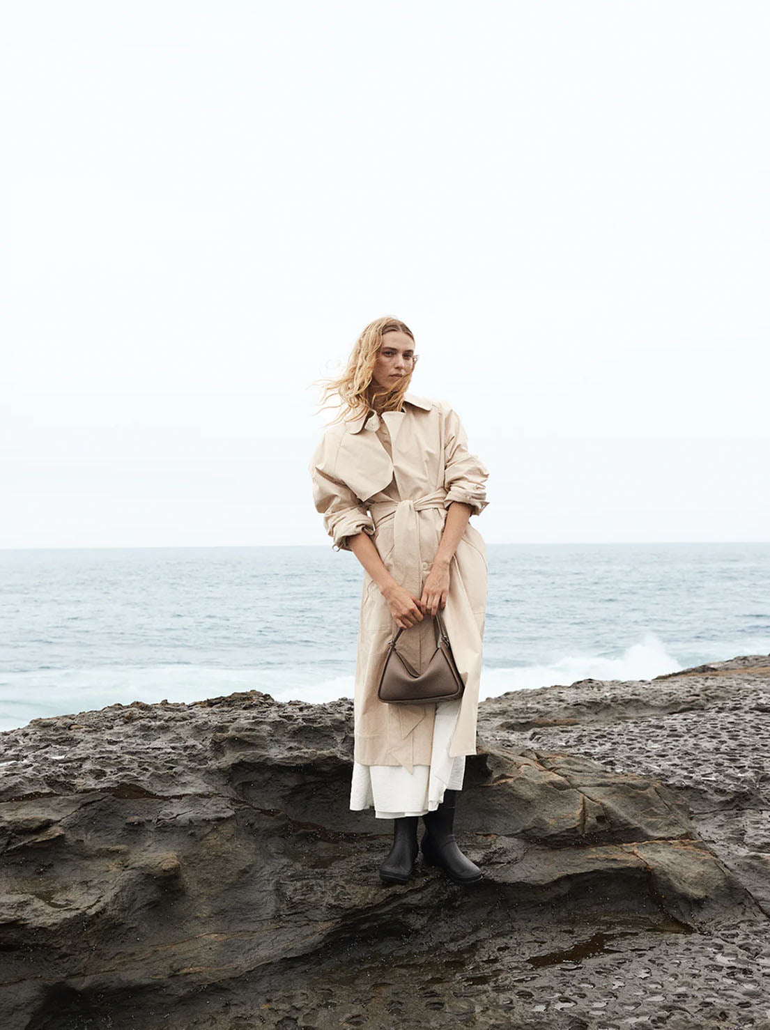 The Horse - Clementine Bag - Mushroom Leather with Gold