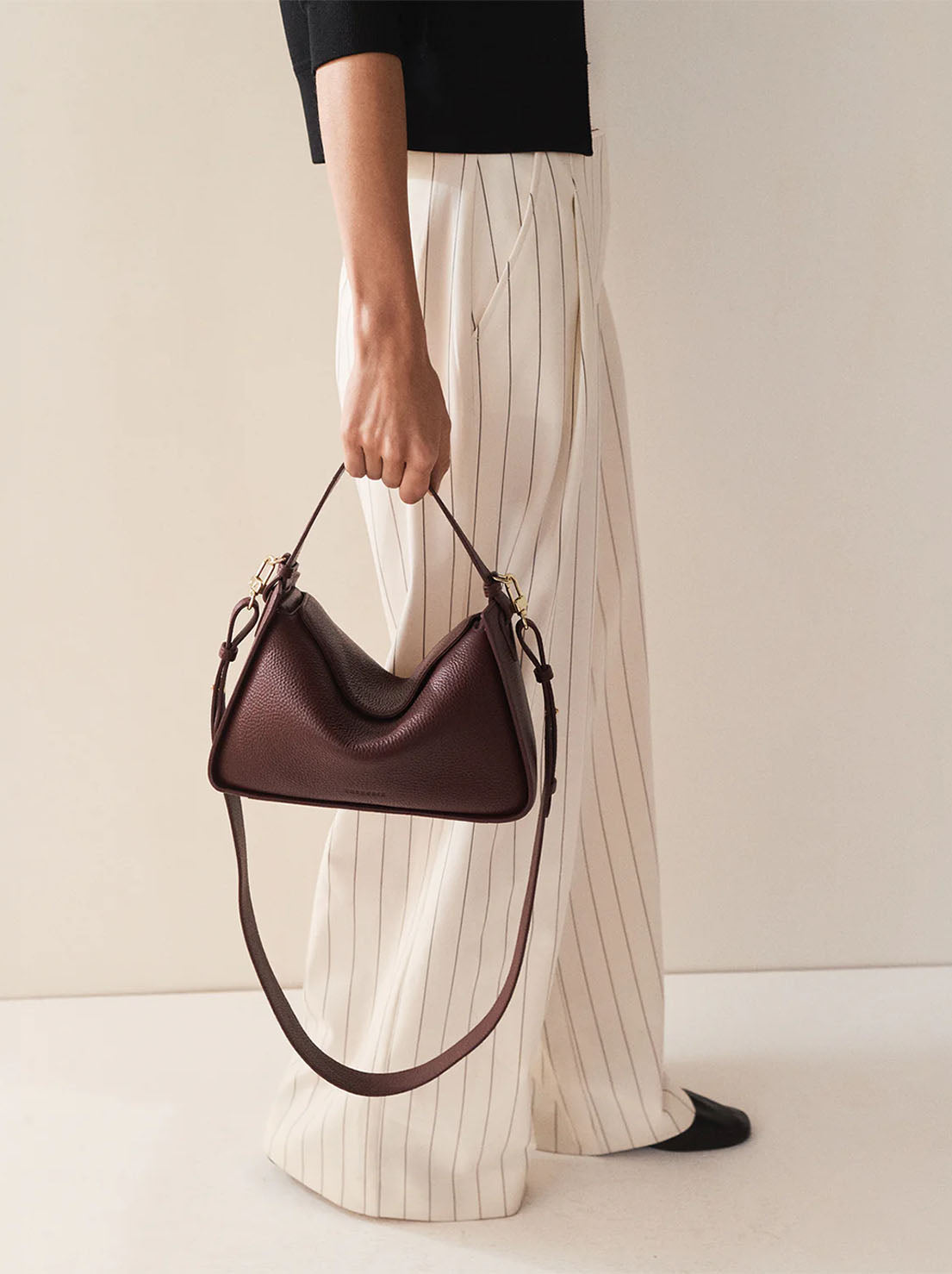The Horse - Clementine Bag - Plum Leather with Gold