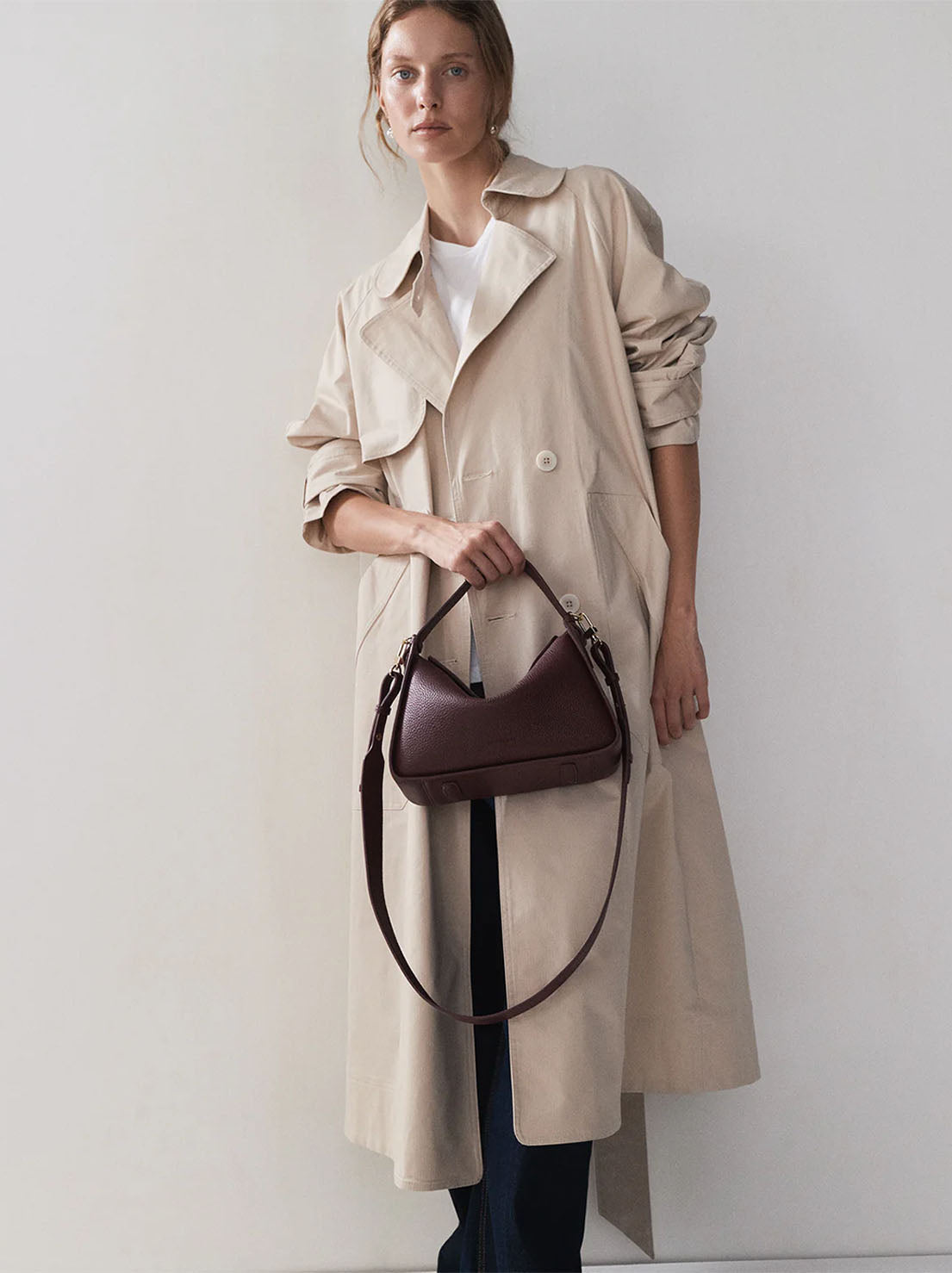 The Horse - Clementine Bag - Plum Leather with Gold