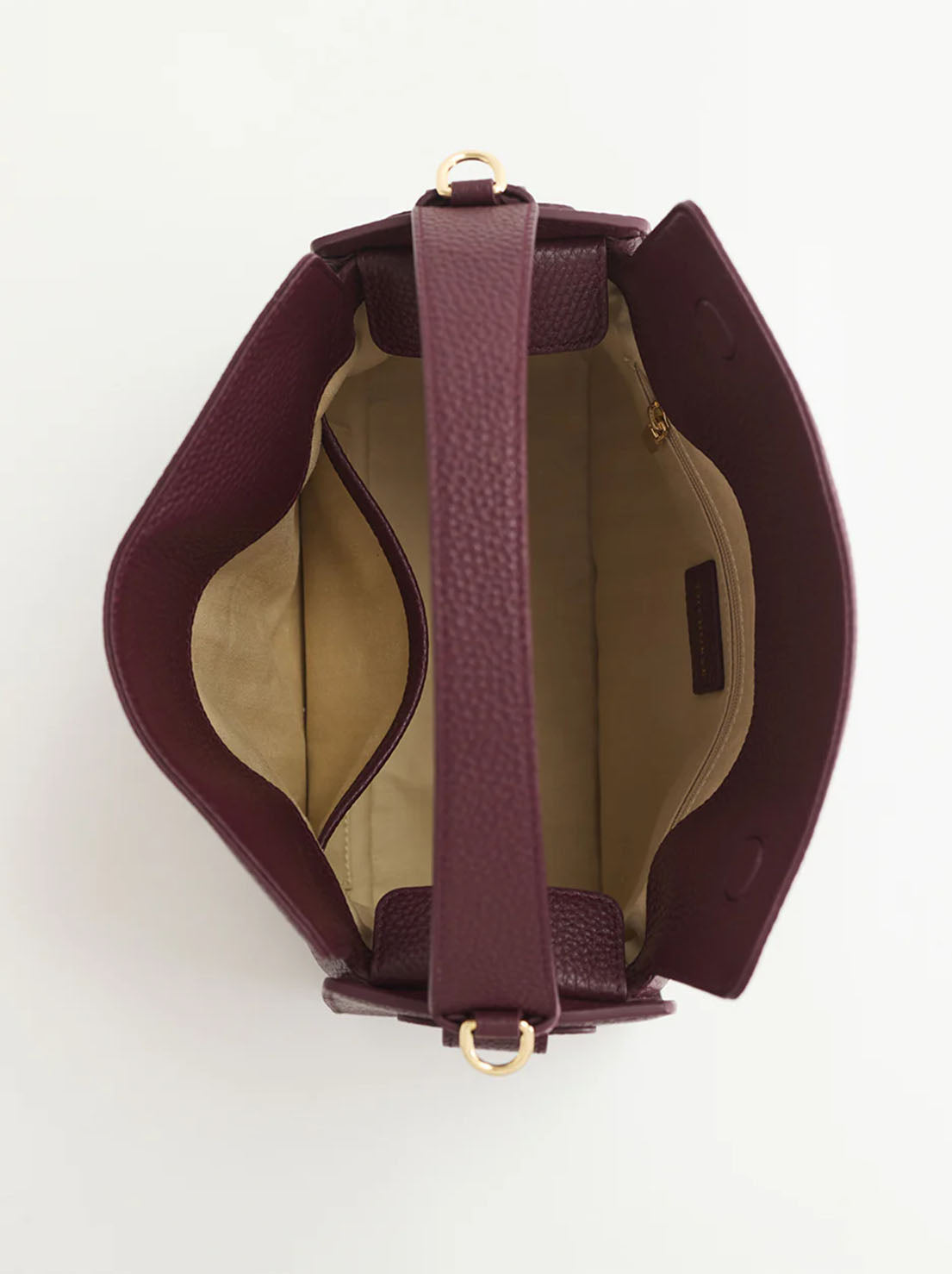 The Horse - Clementine Bag - Plum Leather with Gold