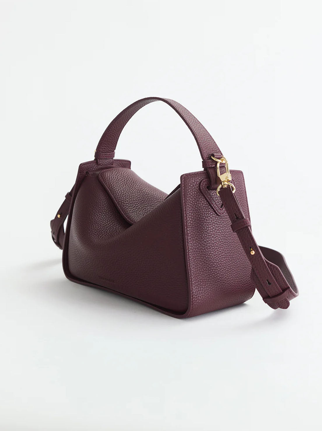 The Horse - Clementine Bag - Plum Leather with Gold