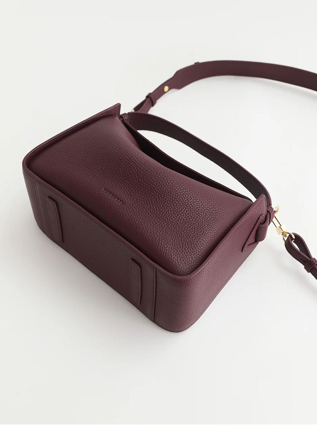 The Horse - Clementine Bag - Plum Leather with Gold