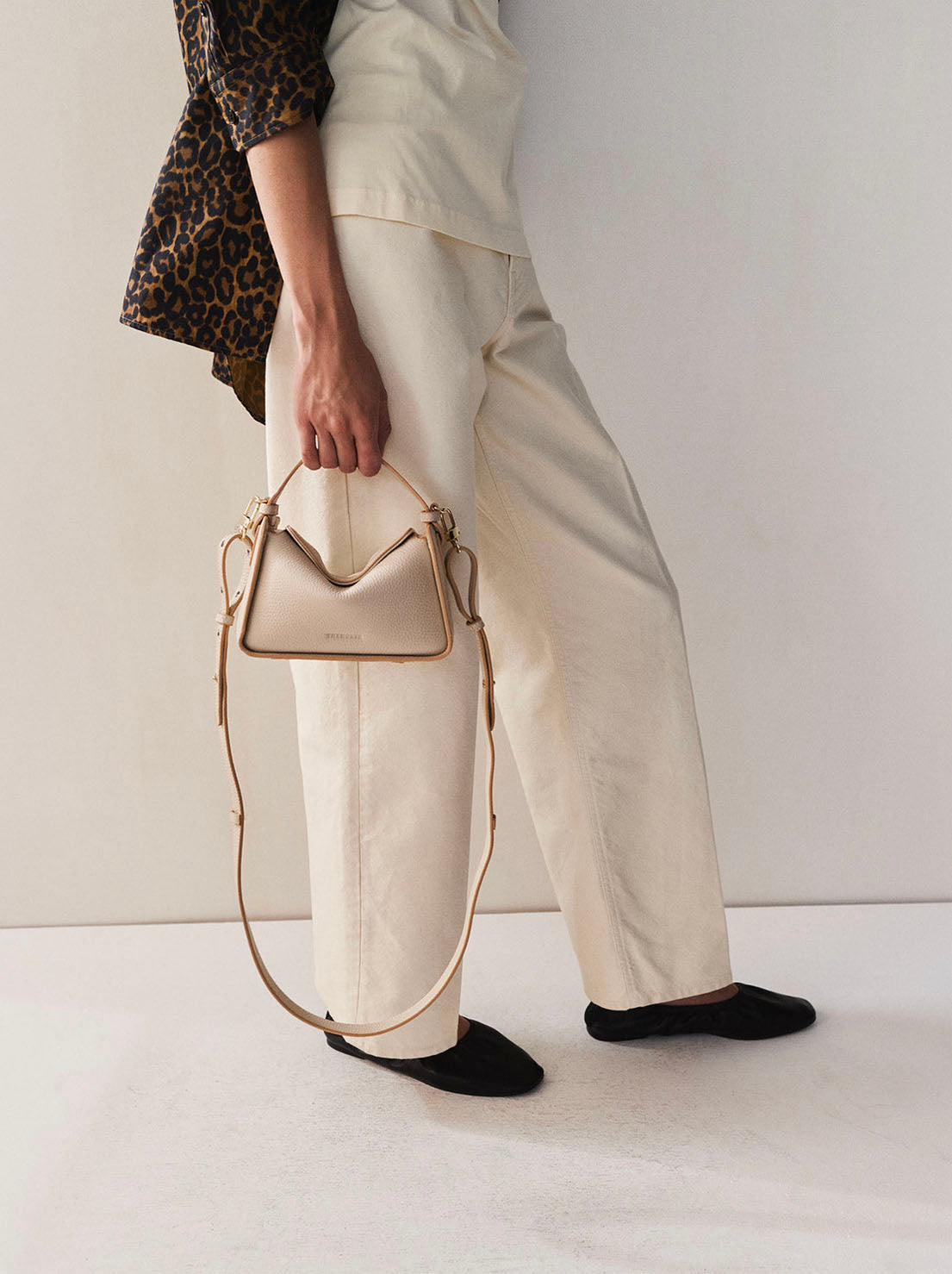The Horse - Mini Clementine Bag - Oat with Gold