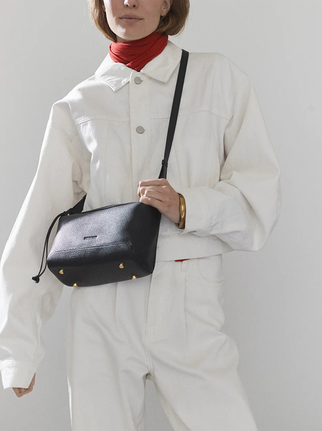 The Horse - Mini Lou Bag - Black with Gold