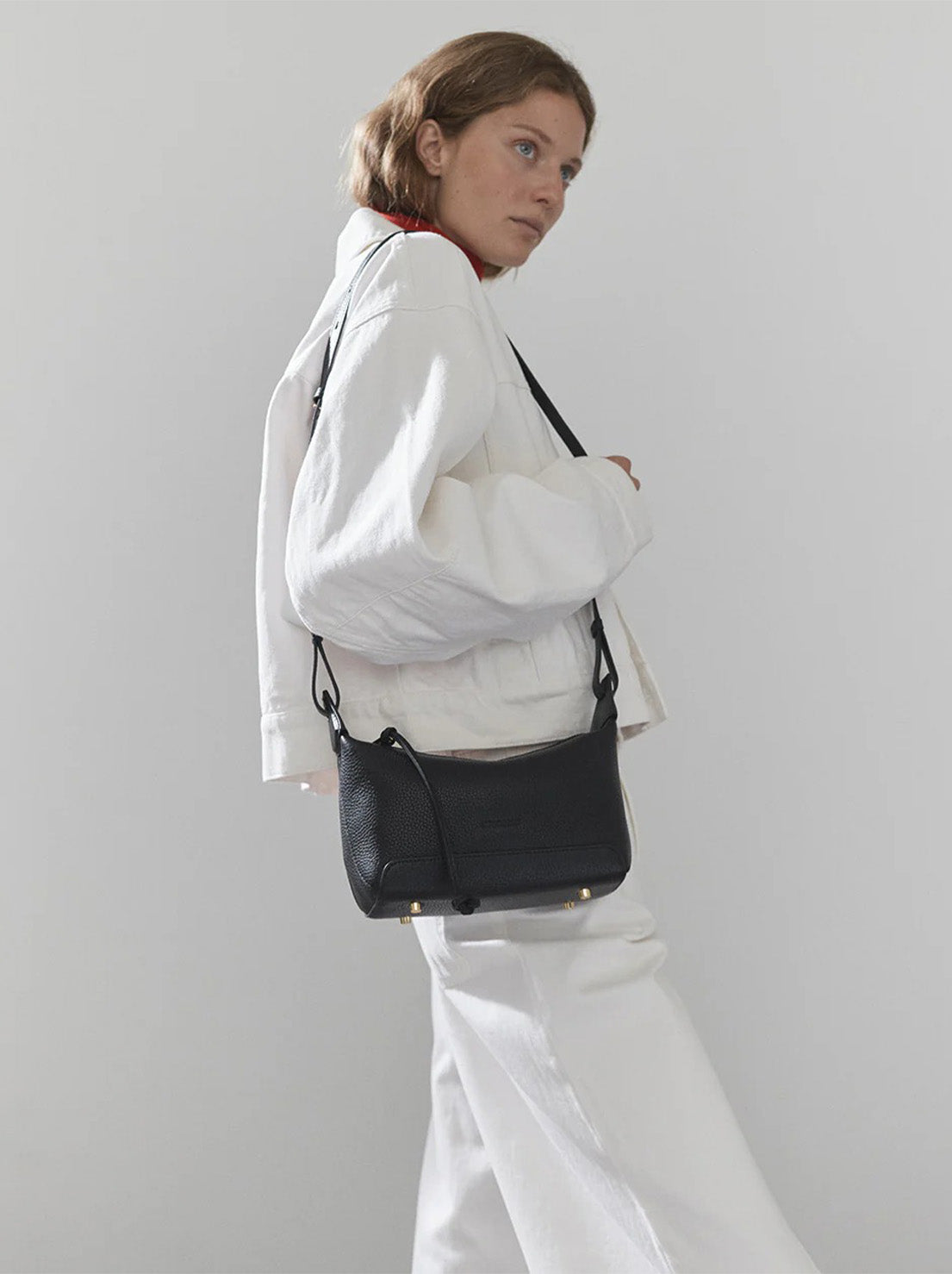 The Horse - Mini Lou Bag - Black with Gold