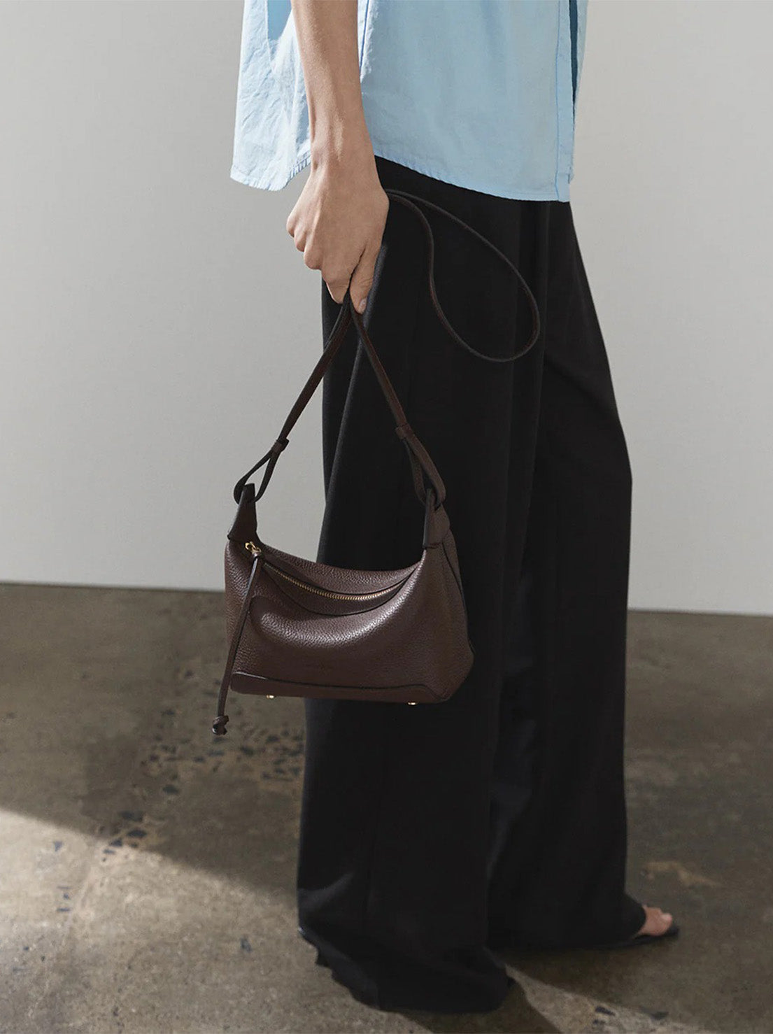 The Horse - Mini Lou Bag - Coffee with Gold