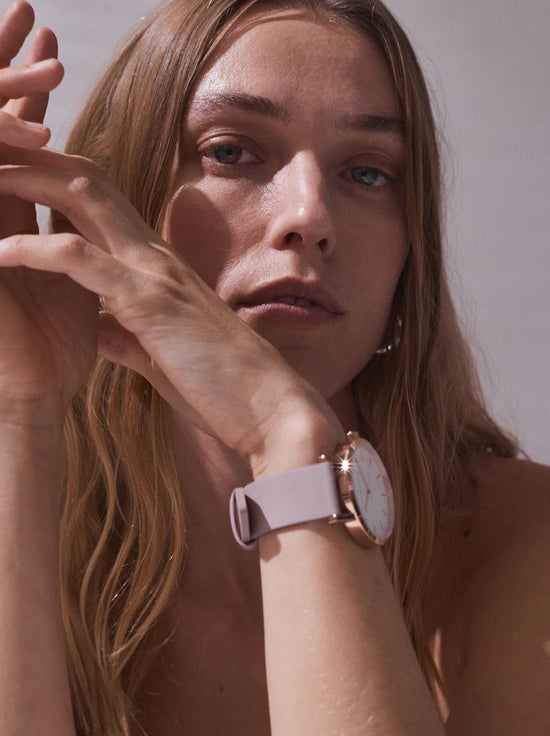 The Horse The Original Watch Polished Rose Gold White Dial