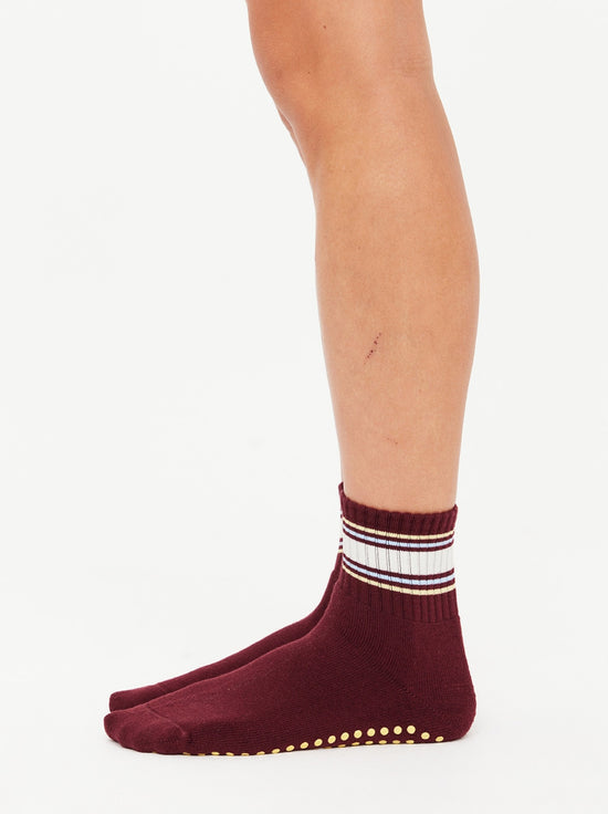 The Upside - Adesa Grip Sock - Merlot