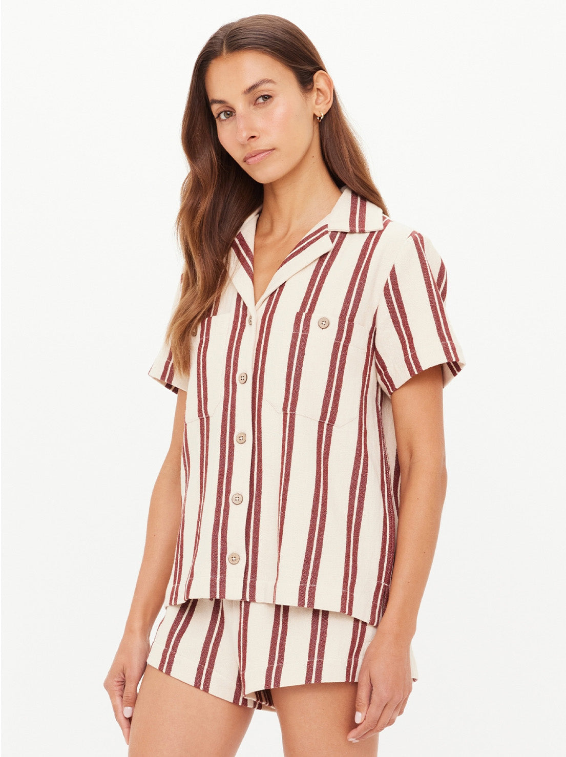 The Upside - Baja Katia Collared Shirt - Stripe
