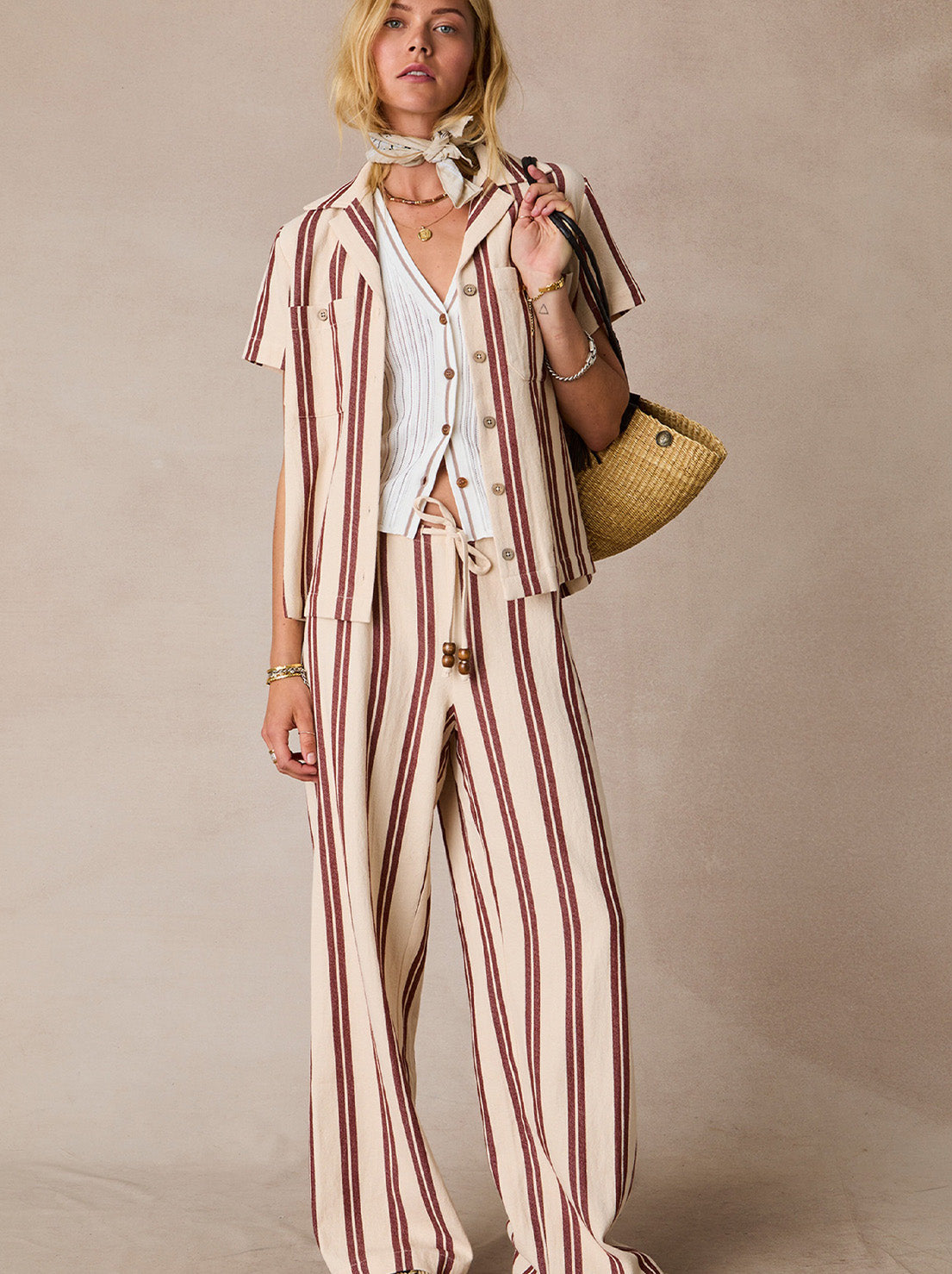 The Upside - Baja Katia Collared Shirt - Stripe