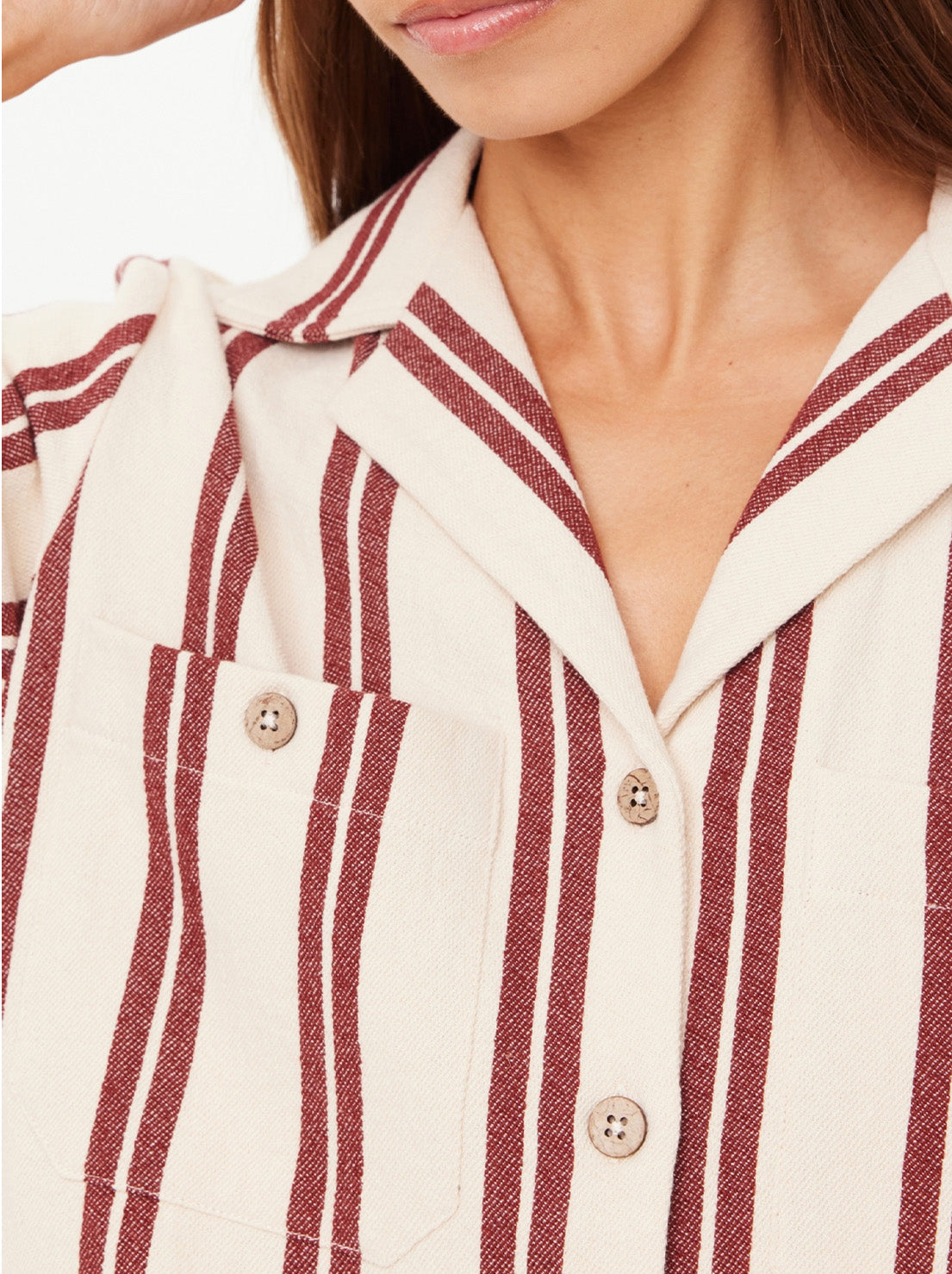 The Upside - Baja Katia Collared Shirt - Stripe