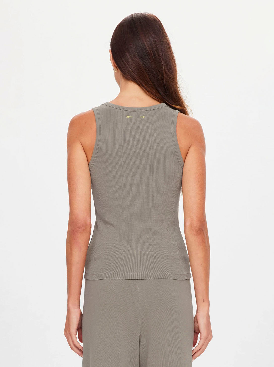 The Upside - Bangalow Scoop Tank Top - Washed Sage
