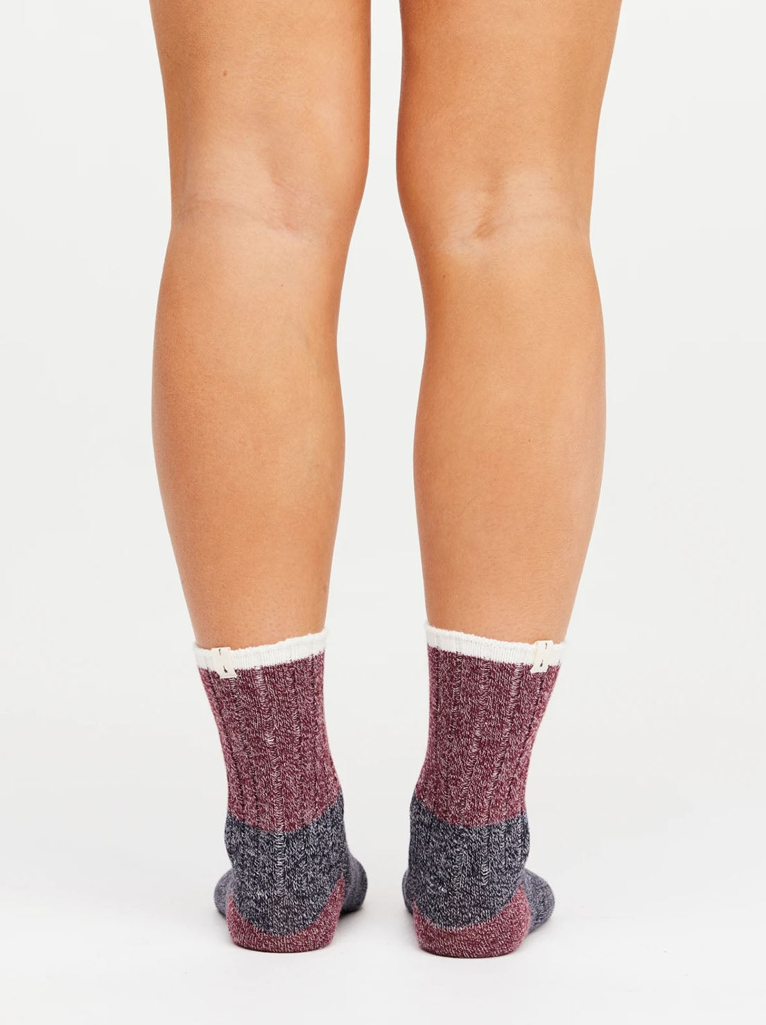 The Upside - Block Crew Sock - Navy