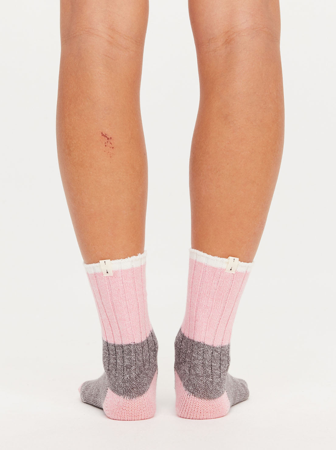 The Upside - Block Crew Sock - Smoke Grey